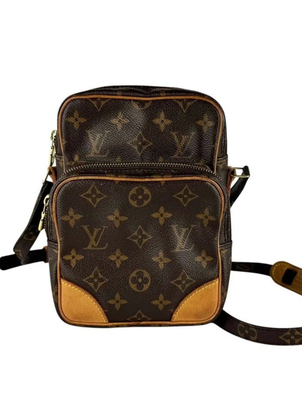 LOUIS VUITTON Monogram Amazone Shoulder Bag Brown M45236